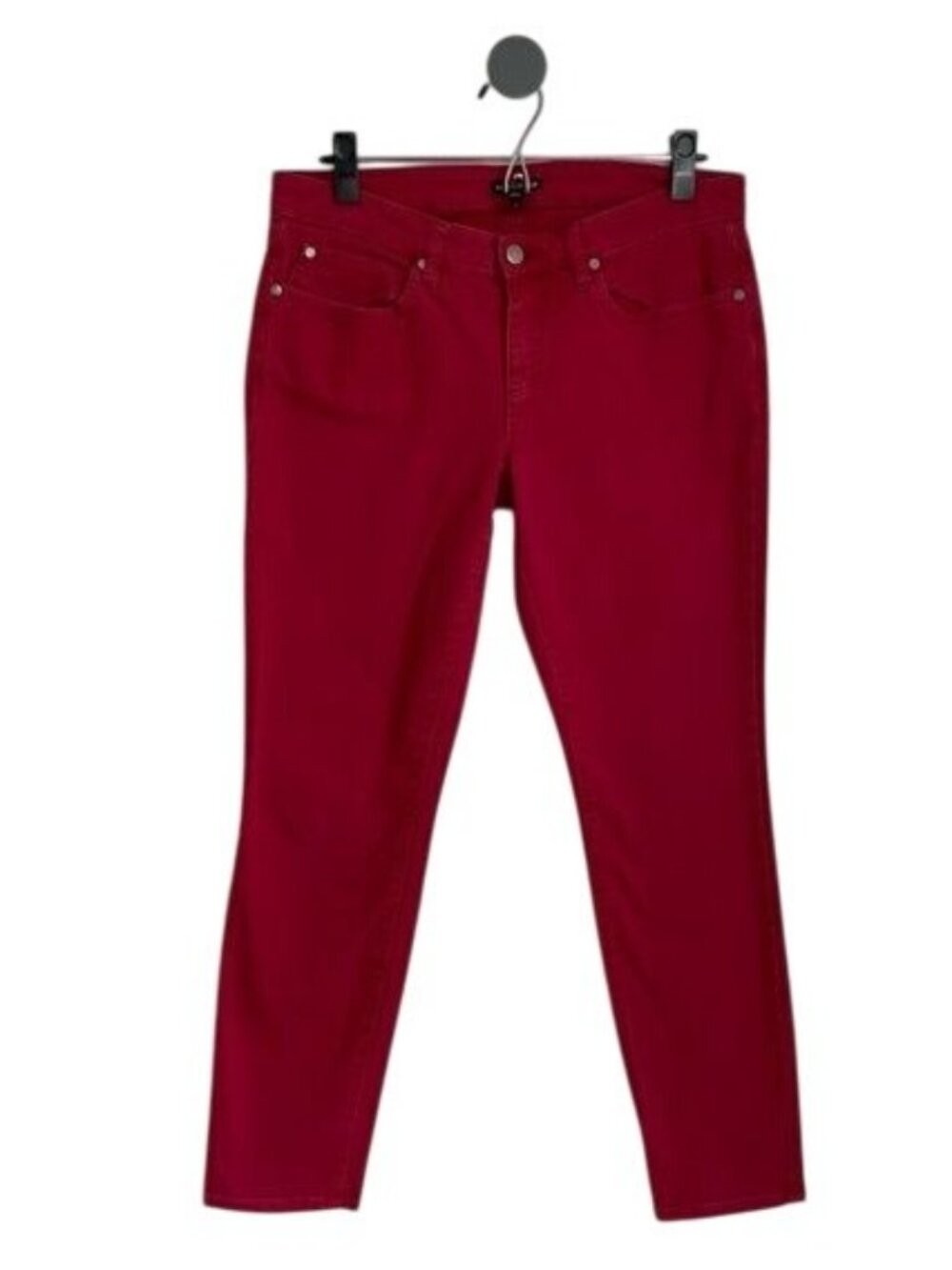 Eileen Fisher Organic Cotton Denim Jean in Red - 6